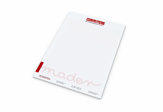Schreibblock Seiten individuell gestaltbar, Papierformat/Abheftlochung DIN A4 / ohne, Blattanzahl 50