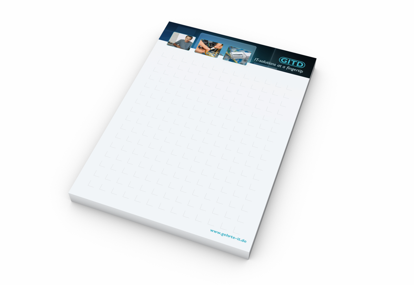 Schreibblock Seiten individuell gestaltbar, Papierformat/Abheftlochung DIN A6 / ohne, Blattanzahl 100