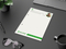 Schreibblock RECYCLING Seiten individuell gestaltbar, Papierformat/Abheftlochung DIN A5 / 2-fach, Blattanzahl 50