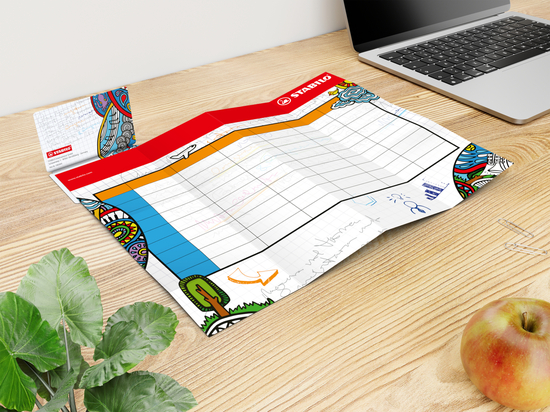 Faltplan Concept-Card Small 85 × 55 mm Karton-Umschlag, Faltplan 24 Kacheln (308 × 141 mm)