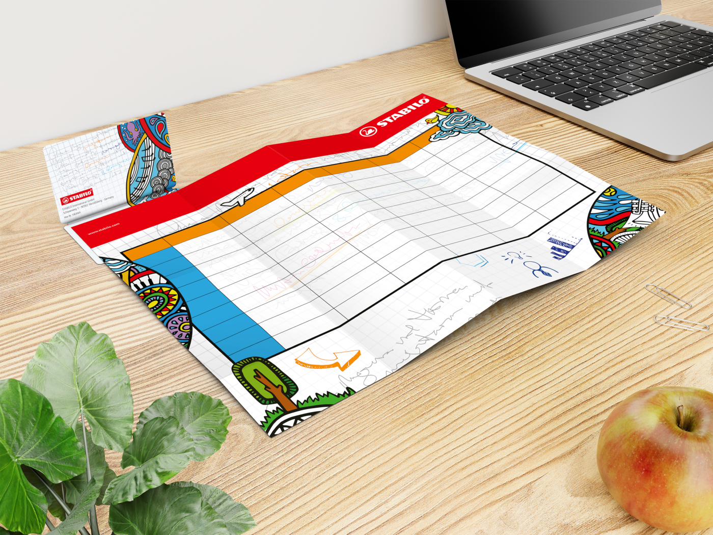 Faltplan Concept-Card Small 85 × 55 mm Karton-Umschlag, Faltplan 30 Kacheln (231 × 235 mm)