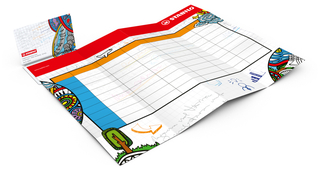 Faltplan Concept-Card Small 85 × 55 mm Karton-Umschlag, Faltplan 30 Kacheln (231 × 235 mm)