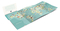 Faltplan Concept-Card Small RECYCLING 85 × 55 mm Naturkarton-Umschlag, Faltplan 24 Kacheln (308 × 141 mm)