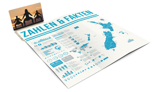 Faltplan Concept-Card Small RECYCLING 85 × 55 mm Naturkarton-Umschlag, Faltplan 30 Kacheln (231 × 235 mm)