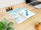 Faltplan Concept-Card Small RECYCLING 85 × 55 mm Naturkarton-Umschlag, Faltplan 30 Kacheln (231 × 235 mm)