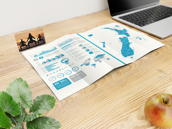 Faltplan Concept-Card Small RECYCLING 85 × 55 mm Naturkarton-Umschlag, Faltplan 50 Kacheln (385 × 235 mm)