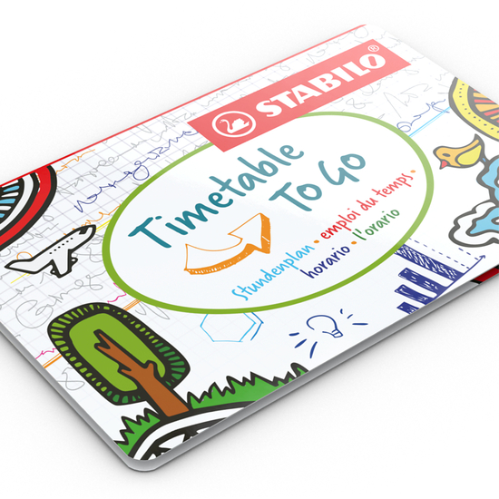 Faltplan Concept-Card Small RECYCLING 85 × 55 mm Naturkarton-Umschlag, Faltplan 50 Kacheln (385 × 235 mm)