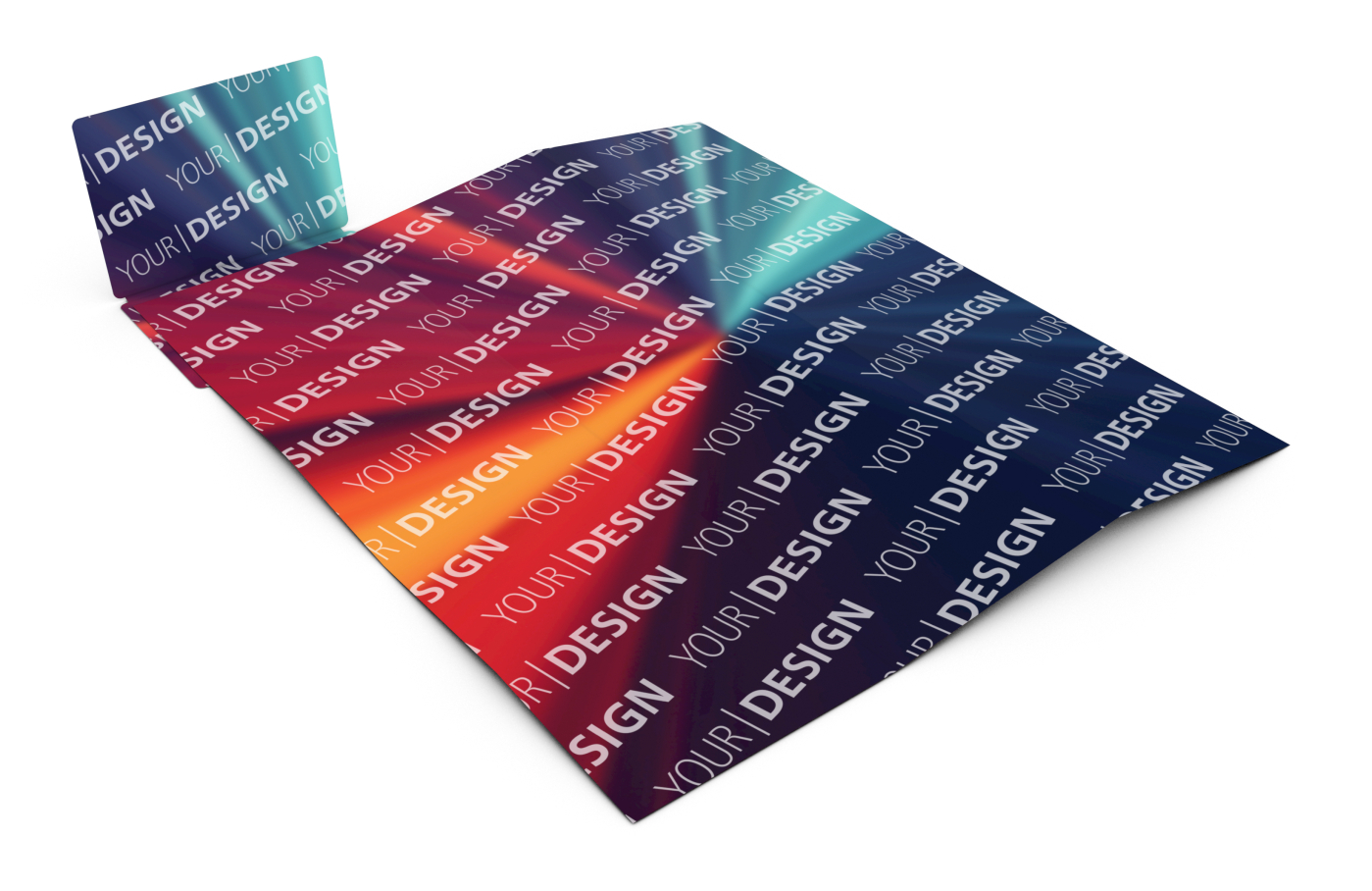 Faltplan Concept-Card Large 100 × 72 mm Karton-Umschlag, Faltplan 30 Kacheln (276 × 320 mm)