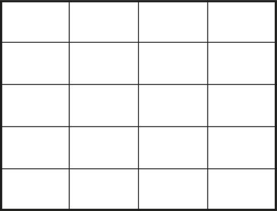 Faltplan Concept-Card Large 100 × 72 mm Karton-Umschlag, Faltplan 40 Kacheln (368 × 320 mm)