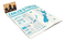 Faltplan Concept-Card Large RECYCLING 100 × 72 mm Naturkarton-Umschlag, Faltplan 30 Kacheln (276 × 320 mm)