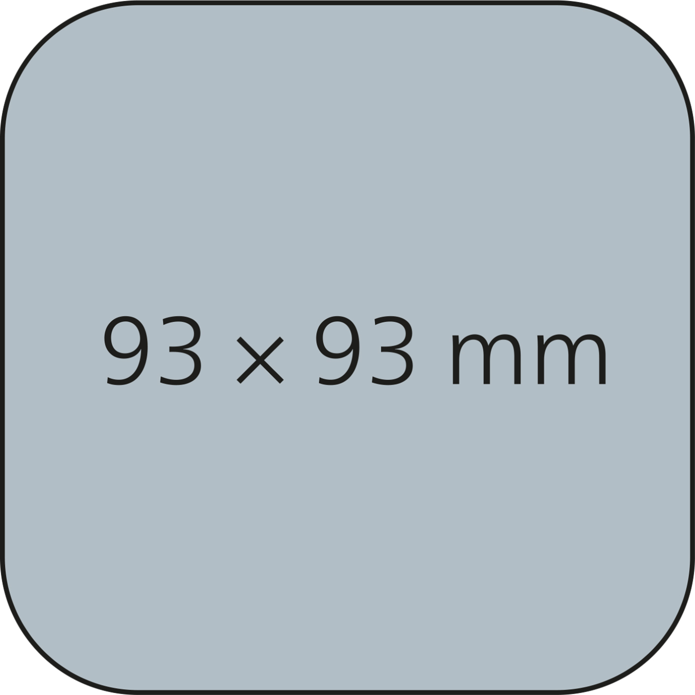 Bierdeckel beidseitig individuell gestaltbar, Form quadratisch (93 × 93 mm)