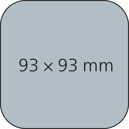 Bierdeckel beidseitig individuell gestaltbar, Form quadratisch (93 × 93 mm)
