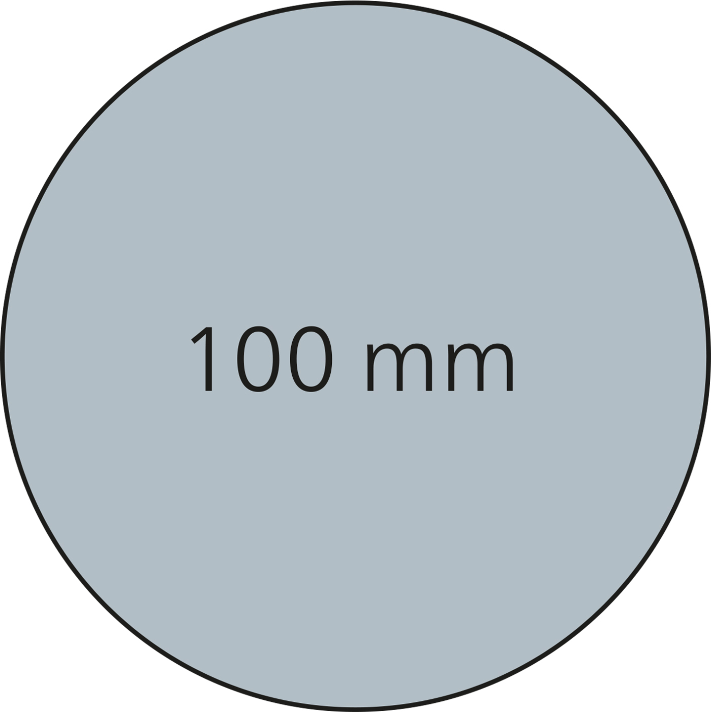 Bierdeckel beidseitig individuell gestaltbar, Form rund (Ø 100 mm)