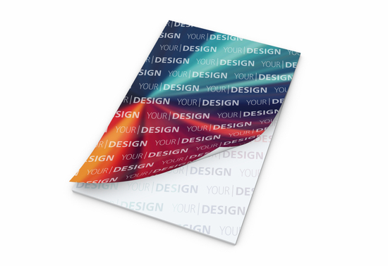 Schreibblock Cover Seiten/Deckblatt individuell gestaltbar, Format/Blattanzahl/Lochung DIN A4 / 50 Blatt / ohne