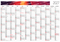 Wandplaner Cosmos 841 × 594 mm Jan. – Dez., Postoptimierung ja (gefalzt auf DIN A4)