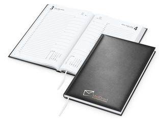 Buchkalender Basic Bestseller inkl. Siebdruck-Digital, schwarz