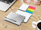 Haftnotiz-Set Budapest Bookcover White Bestseller, gloss-individuell, Farbschnitt schwarz
