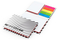 Haftnotiz-Set Budapest Bookcover White Bestseller, matt-individuell, Farbschnitt rot