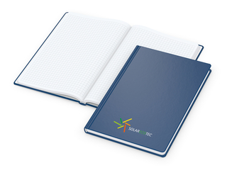 Notizbuch Easy-Book Basic Bestseller, A5, dunkelblau inkl. Siebdruck-Digital