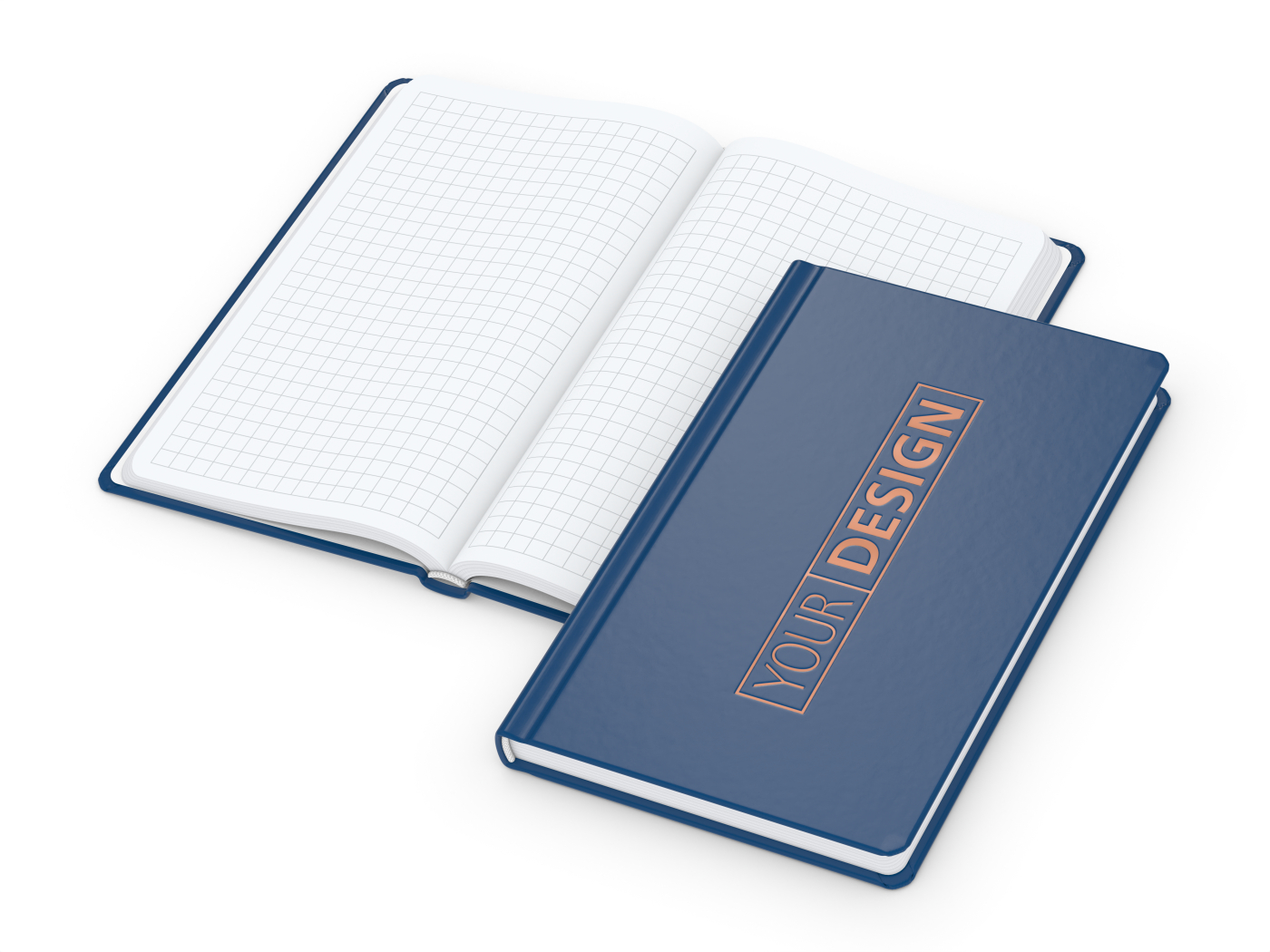Notizbuch Easy-Book Basic Bestseller, Pocket, dunkelblau inkl. Kupferprägung