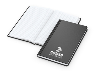 Notizbuch Easy-Book Basic Bestseller, Pocket, schwarz inkl. Silberprägung