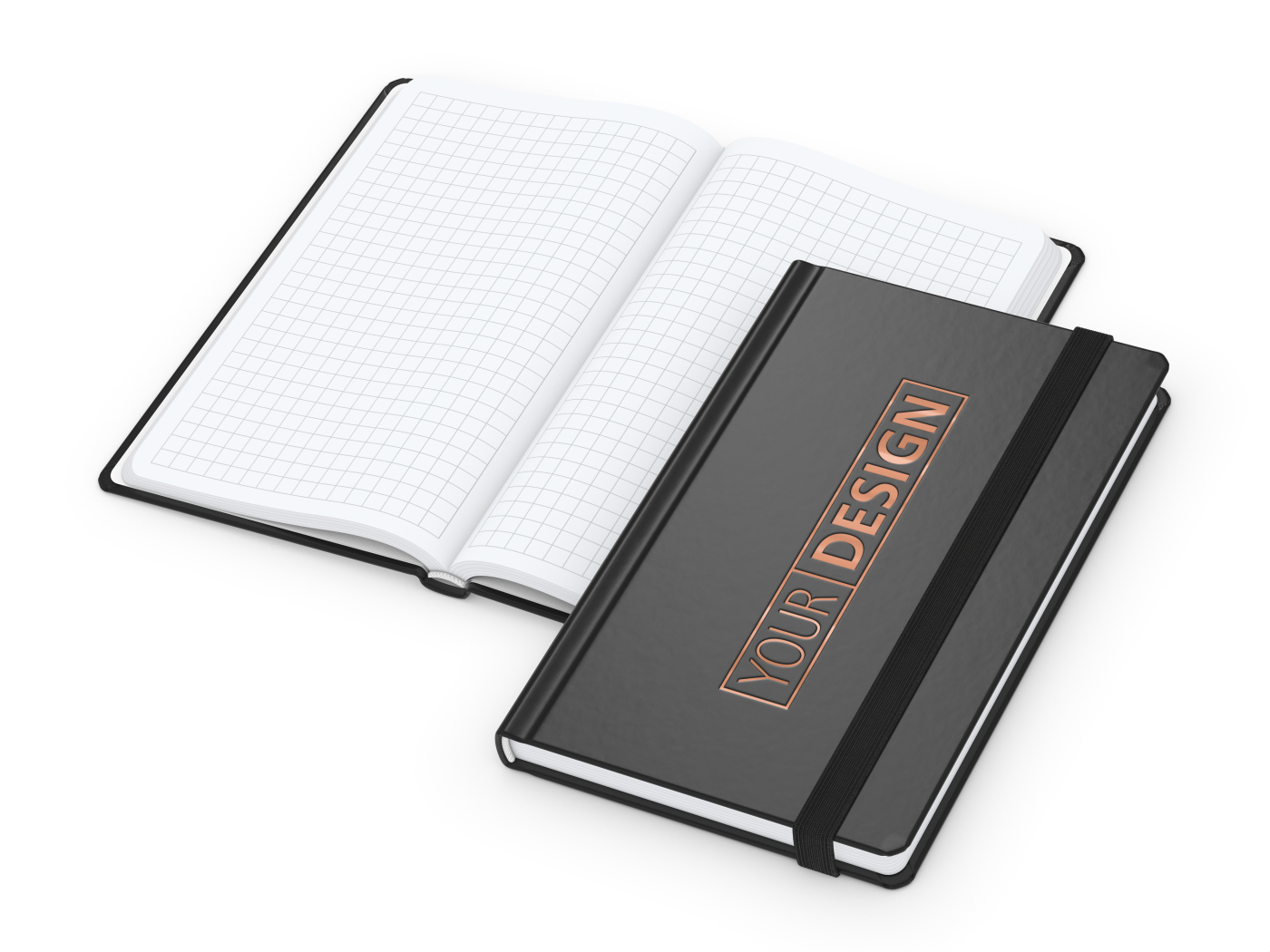 Notizbuch Easy-Book Comfort Bestseller, Pocket, schwarz inkl. Kupferprägung