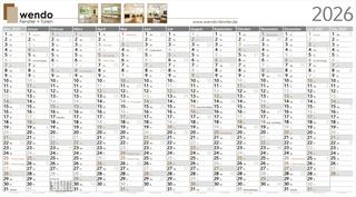 Wandplaner Horizont Bestseller, XL, individuelle Schmuckfarbe