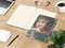 Notizbuch Match-Book Creme Bestseller, A4, Cover-Star, matt-individuell, silbergrau