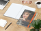 Notizbuch Match-Book White Bestseller, A4, Cover-Star, gloss-individuell, orange