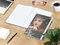 Notizbuch Match-Book White Bestseller, A4, Cover-Star, matt-individuell, weiß