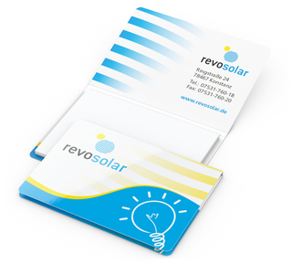 Haftnotiz Memo-Card White Bestseller, matt-individuell