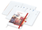 Wochenplaner Match-Hybrid White Bestseller, A4, Cover-Star gloss, rot