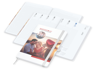 Wochenplaner Match-Hybrid White Bestseller, A4, Cover-Star matt, weiß