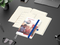 Wochenplaner Match-Hybrid Creme Bestseller, Cover-Star matt, mittelblau
