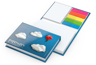 Haftnotiz-Set Paris Bookcover White Bestseller, gloss-individuell