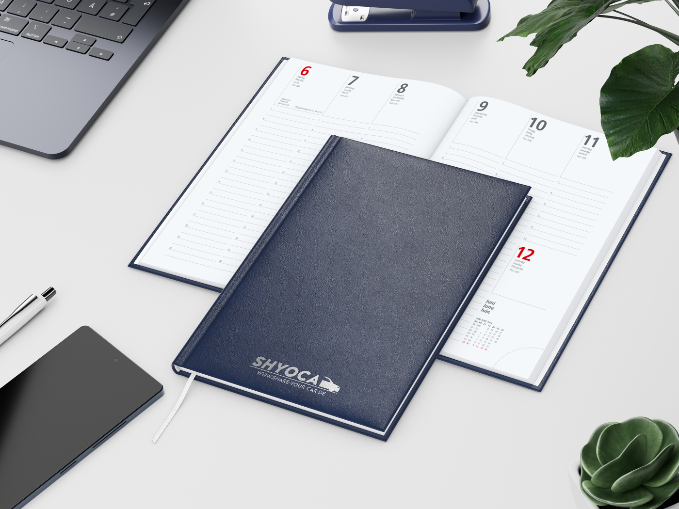 Wochenkalender Prestige Bestseller inkl. Silberprägung, dunkelblau