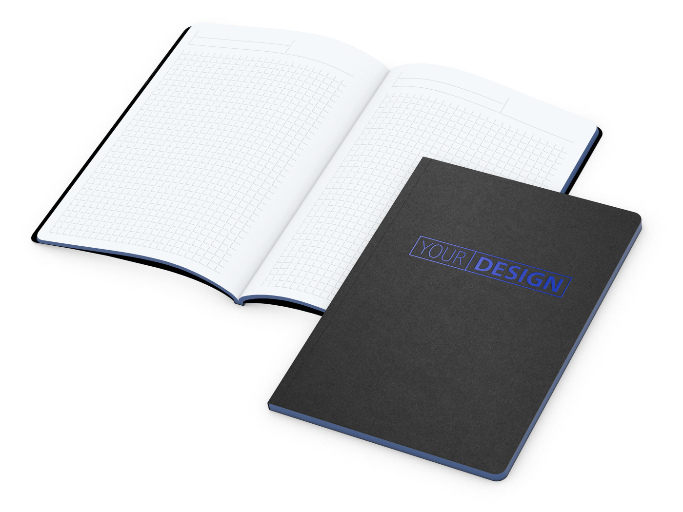 Notizbuch Tablet-Book Slim Bestseller, A5, mittelblau