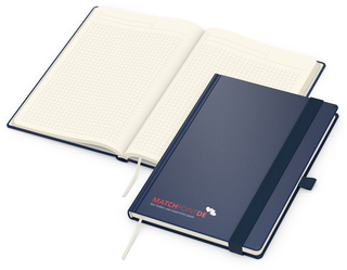 Notizbuch Vision-Book Creme Bestseller, A5, blau