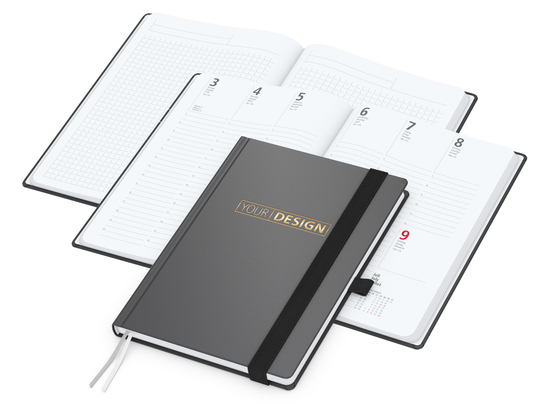 Wochenplaner Vision-Hybrid White Bestseller inkl. Goldprägung