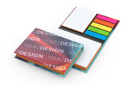 Haftnotiz-Set Wien Bookcover White Bestseller, matt-individuell, Farbschnitt orange