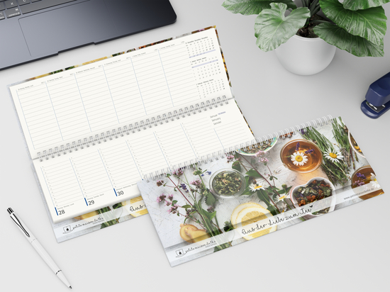 Tisch-Querkalender Compact Natura Recycling