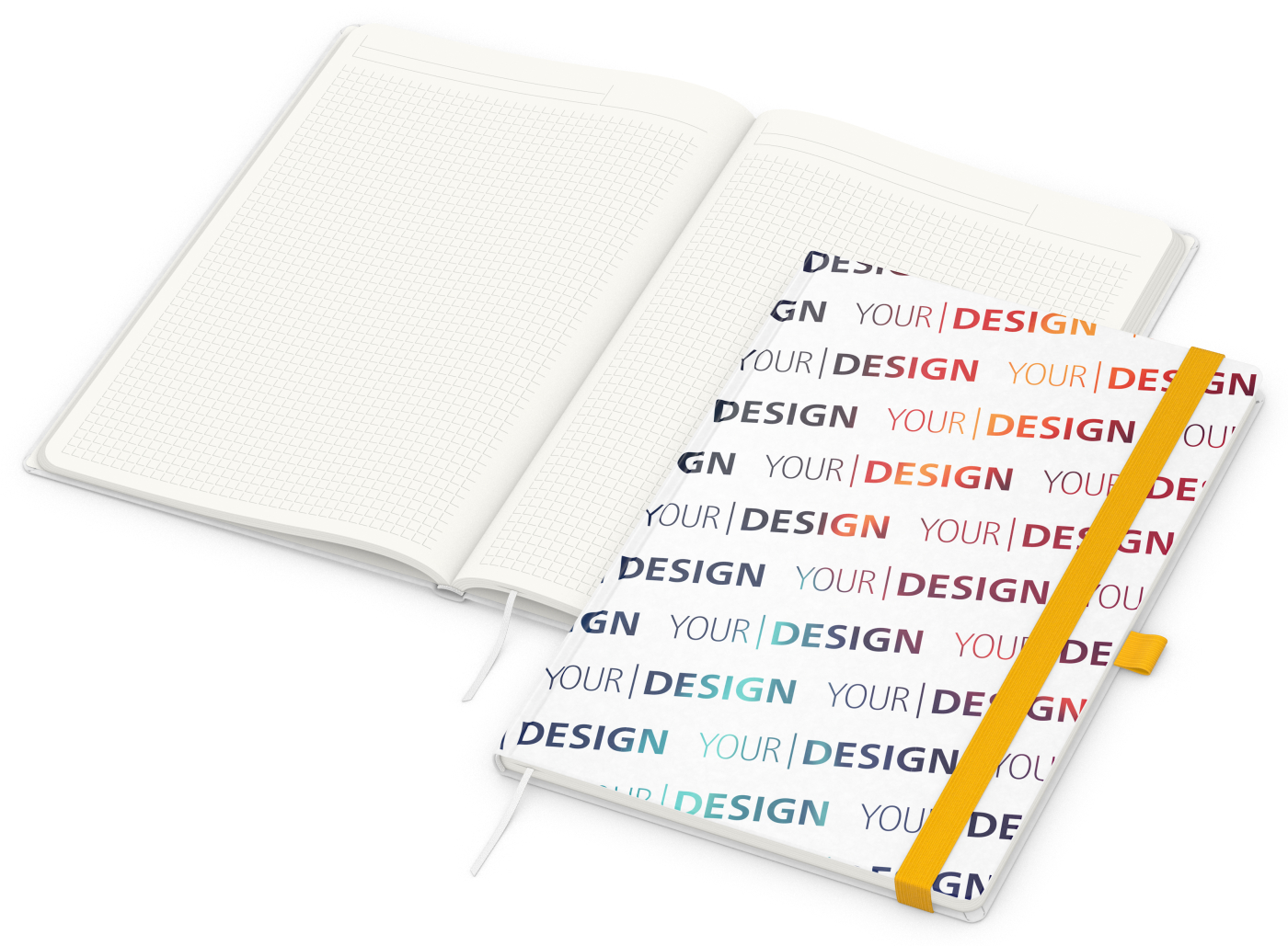 Notizbuch Match-Book, A4, Natura Recycling, gelb
