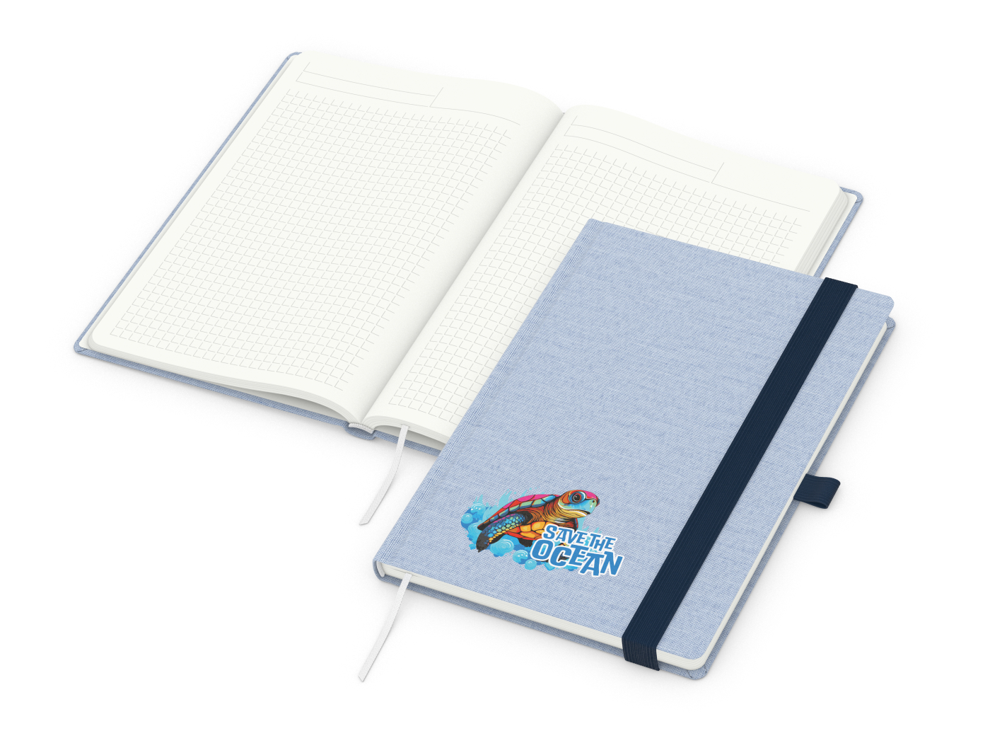 Notizbuch Ocean-Book Recycling, blau