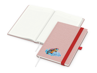Notizbuch Ocean-Book Recycling, rot