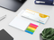 Haftnotiz-Set Kopenhagen Bookcover White, Umschlag 4/0-farbig