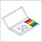 Haftnotiz-Set Kopenhagen Bookcover White, Umschlag 4/0-farbig