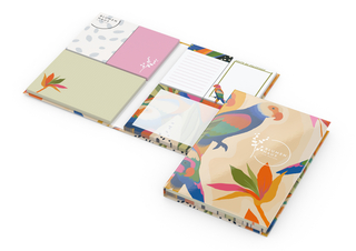 Haftnotiz-Set Monaco Bookcover, matt-individuell
