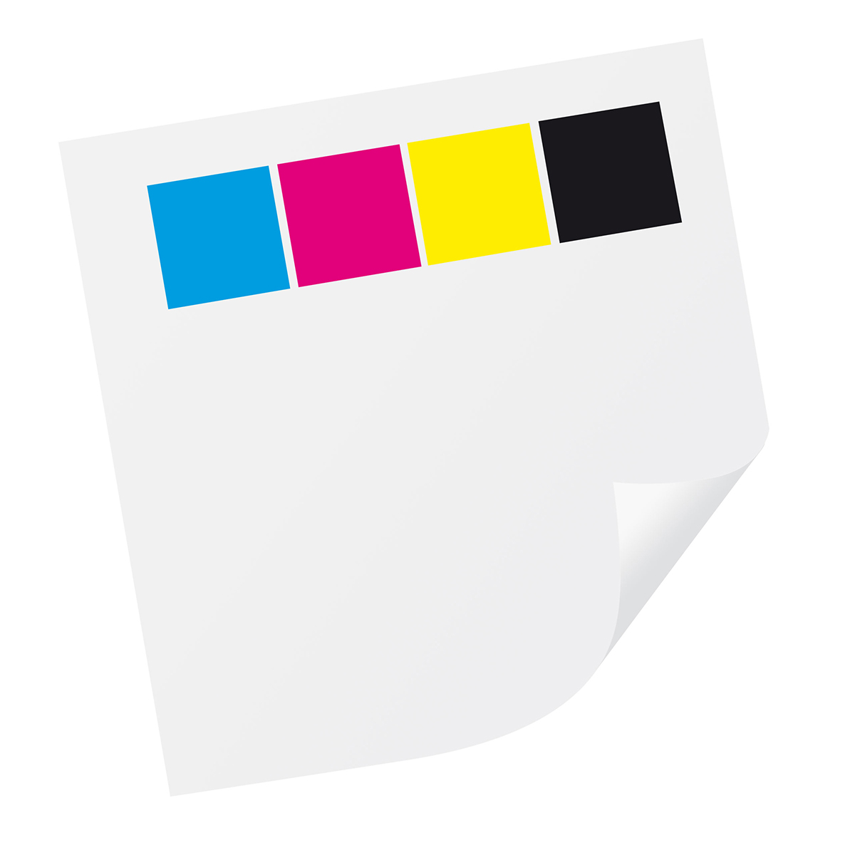 Einzelblattdruck für Zettelbox "Gamma" 4-farbig