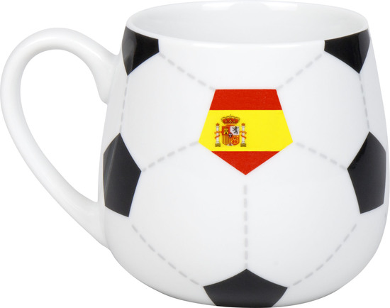 KÖNITZ Porzellan Tasse KC143 Fußball Spanien