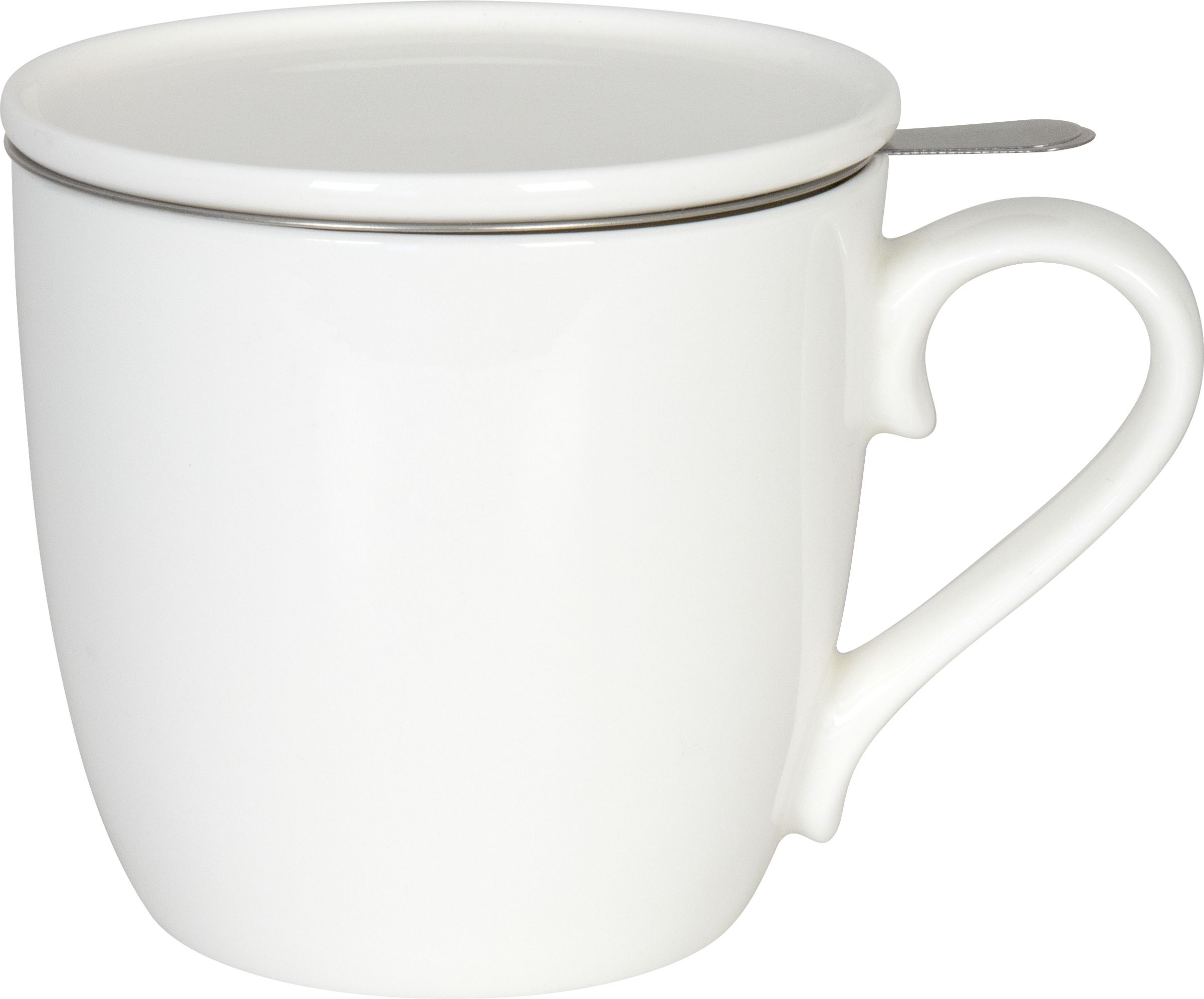 KÖNITZ Porzellan Becher / Tasse KCB57 mit Sieb und Deckel